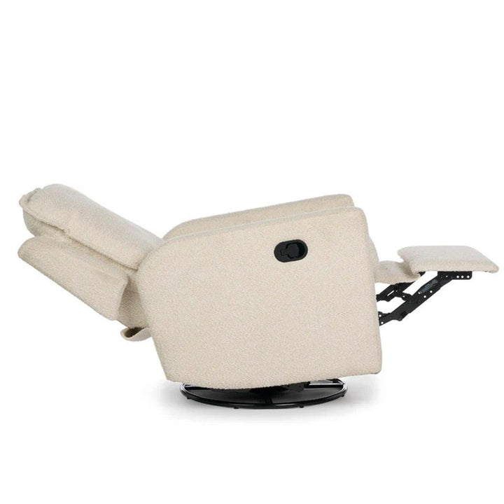 Obaby Denver Swivel Glider Recliner Chair - Bouclé-Feeding Chairs-Bouclé- | Natural Baby Shower