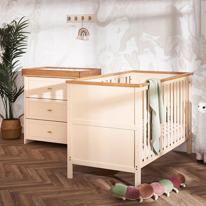 Obaby Evie 2 Piece Room Set - Cashmere-Nursery Sets-Cashmere-No Mattress | Natural Baby Shower