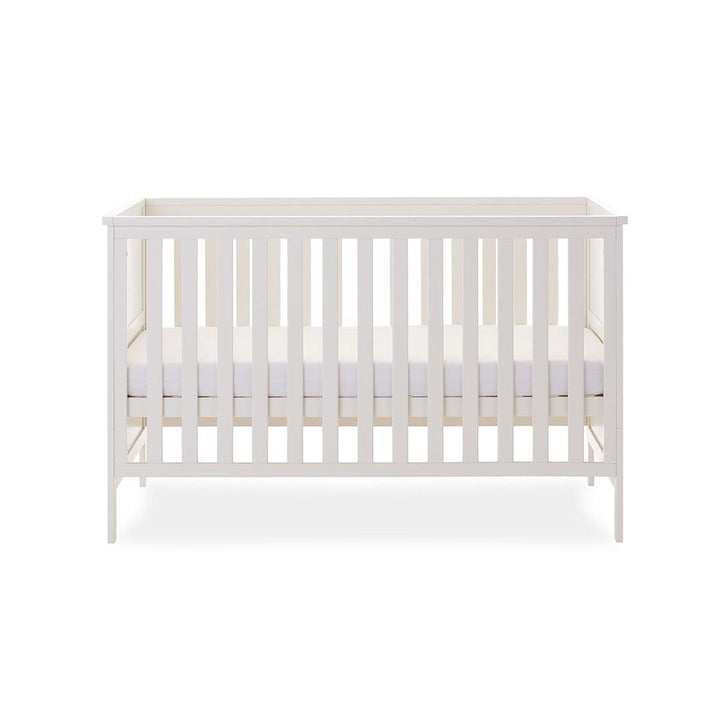 Obaby Evie Cot Bed - White-Cot Beds-White-No Mattress | Natural Baby Shower