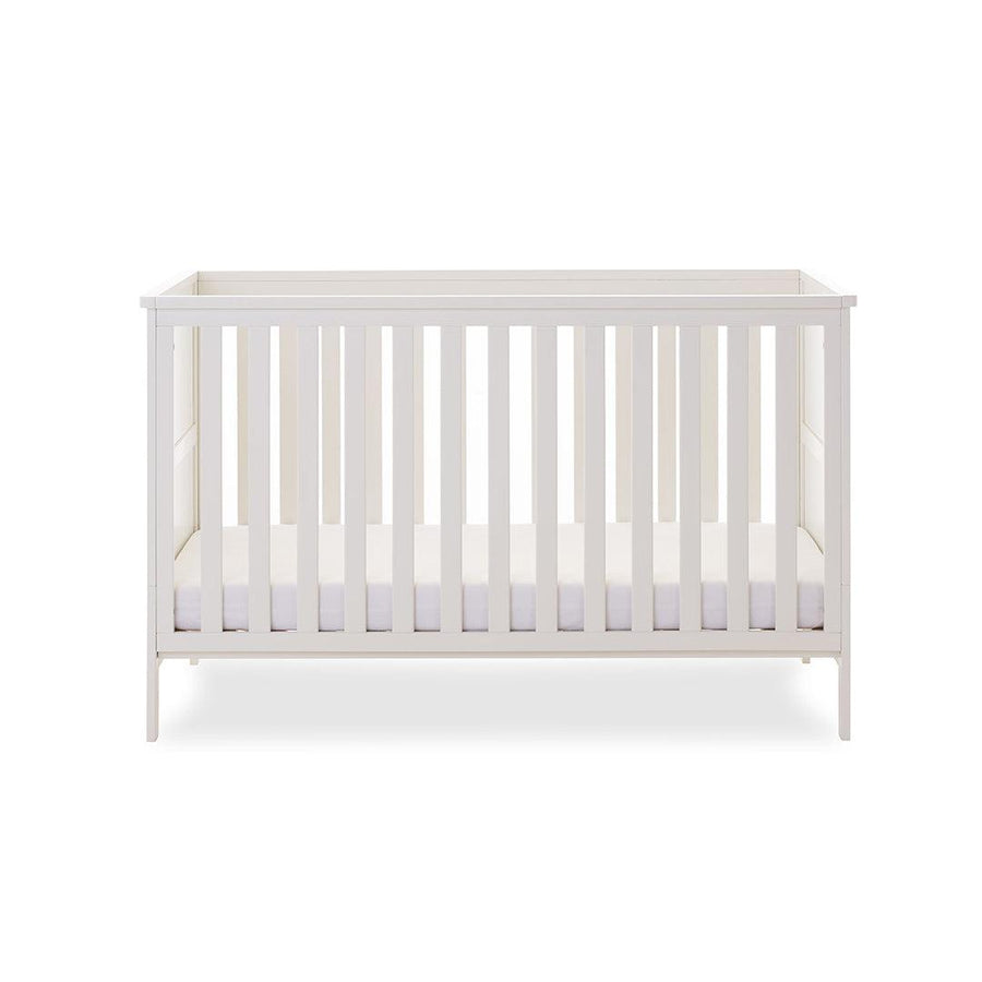 Obaby Evie Cot Bed - White-Cot Beds-White-No Mattress | Natural Baby Shower