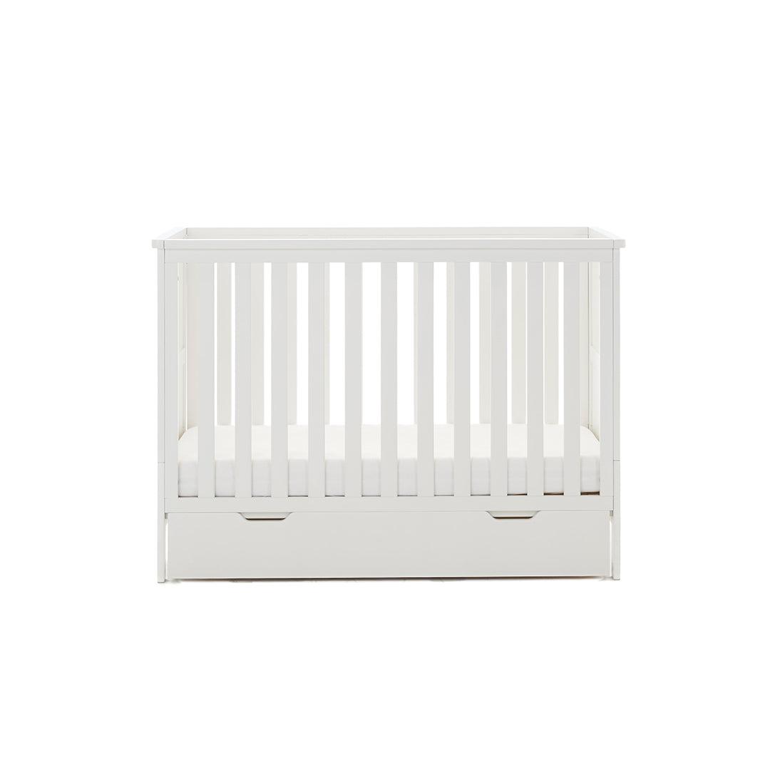 Obaby Evie Mini Cot Bed - White-Cot Beds-White-No Mattress | Natural Baby Shower