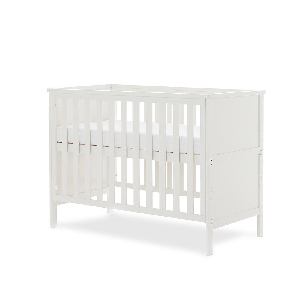 Obaby Evie Mini Cot Bed - White-Cot Beds-White-No Mattress | Natural Baby Shower