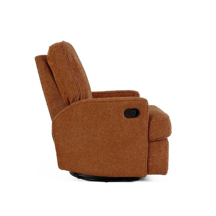 Obaby Madison Swivel Glider Recliner Chair - Chenille Marmalade-Feeding Chairs-Chenille Marmalade- | Natural Baby Shower