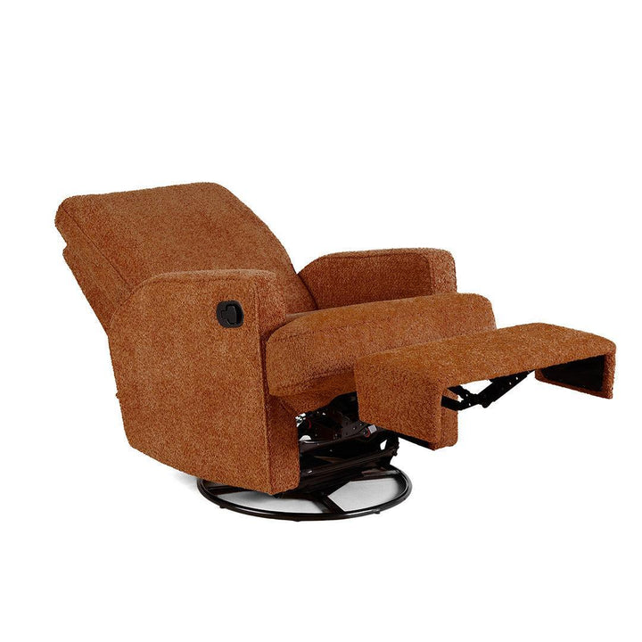 Obaby Madison Swivel Glider Recliner Chair - Chenille Marmalade-Feeding Chairs-Chenille Marmalade- | Natural Baby Shower