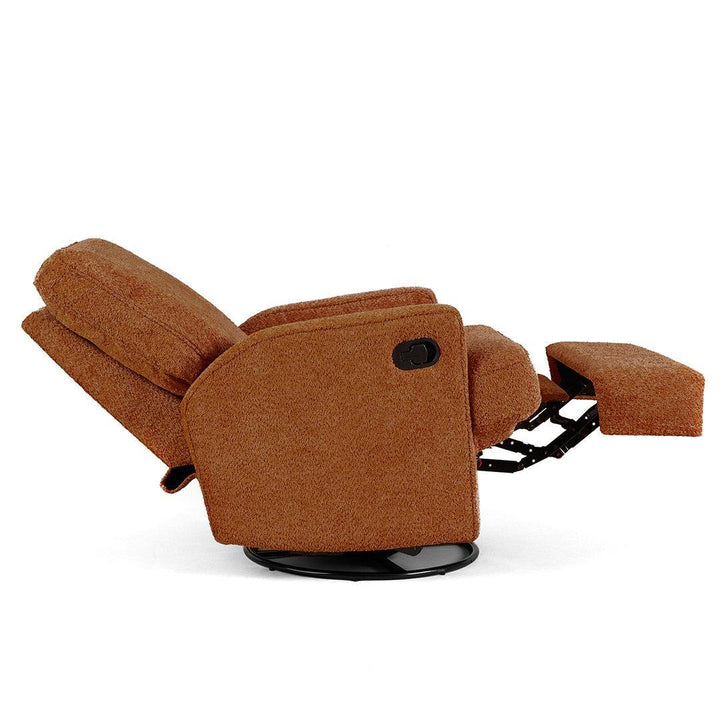 Obaby Madison Swivel Glider Recliner Chair - Chenille Marmalade-Feeding Chairs-Chenille Marmalade- | Natural Baby Shower