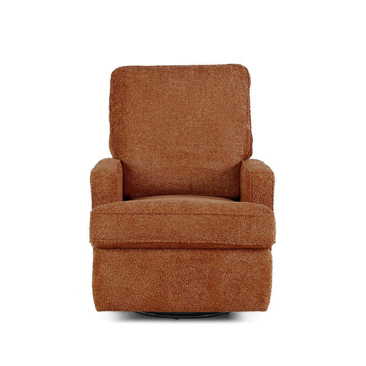 Obaby Madison Swivel Glider Recliner Chair - Chenille Marmalade-Feeding Chairs-Chenille Marmalade- | Natural Baby Shower