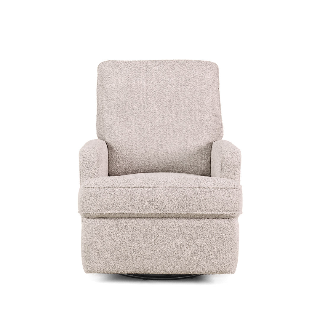 Obaby Madison Swivel Glider Recliner Chair - Chenille Marshmallow-Feeding Chairs-Chenille Marshmallow- | Natural Baby Shower