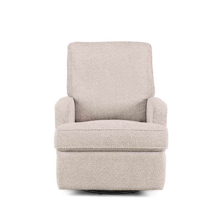 Obaby Madison Swivel Glider Recliner Chair - Chenille Marshmallow-Feeding Chairs-Chenille Marshmallow- | Natural Baby Shower