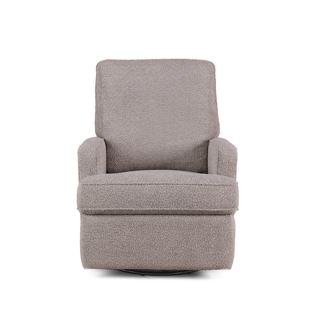 Obaby Madison Swivel Glider Recliner Chair - Chenille Mushroom-Feeding Chairs-Chenille Mushroom- | Natural Baby Shower