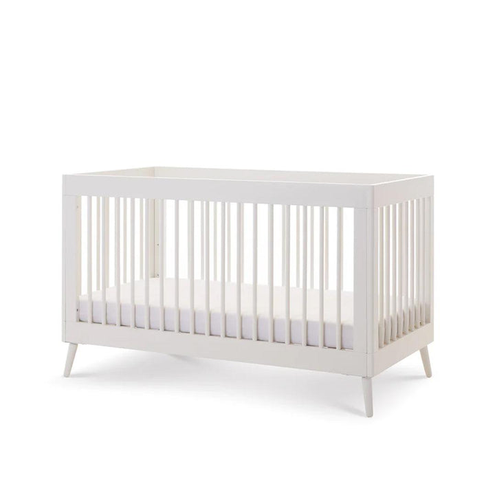 Obaby Maya Cot Bed - Nordic White-Cot Beds-Nordic White-No Mattress | Natural Baby Shower