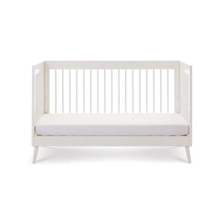Obaby Maya Cot Bed - Nordic White-Cot Beds-Nordic White-No Mattress | Natural Baby Shower