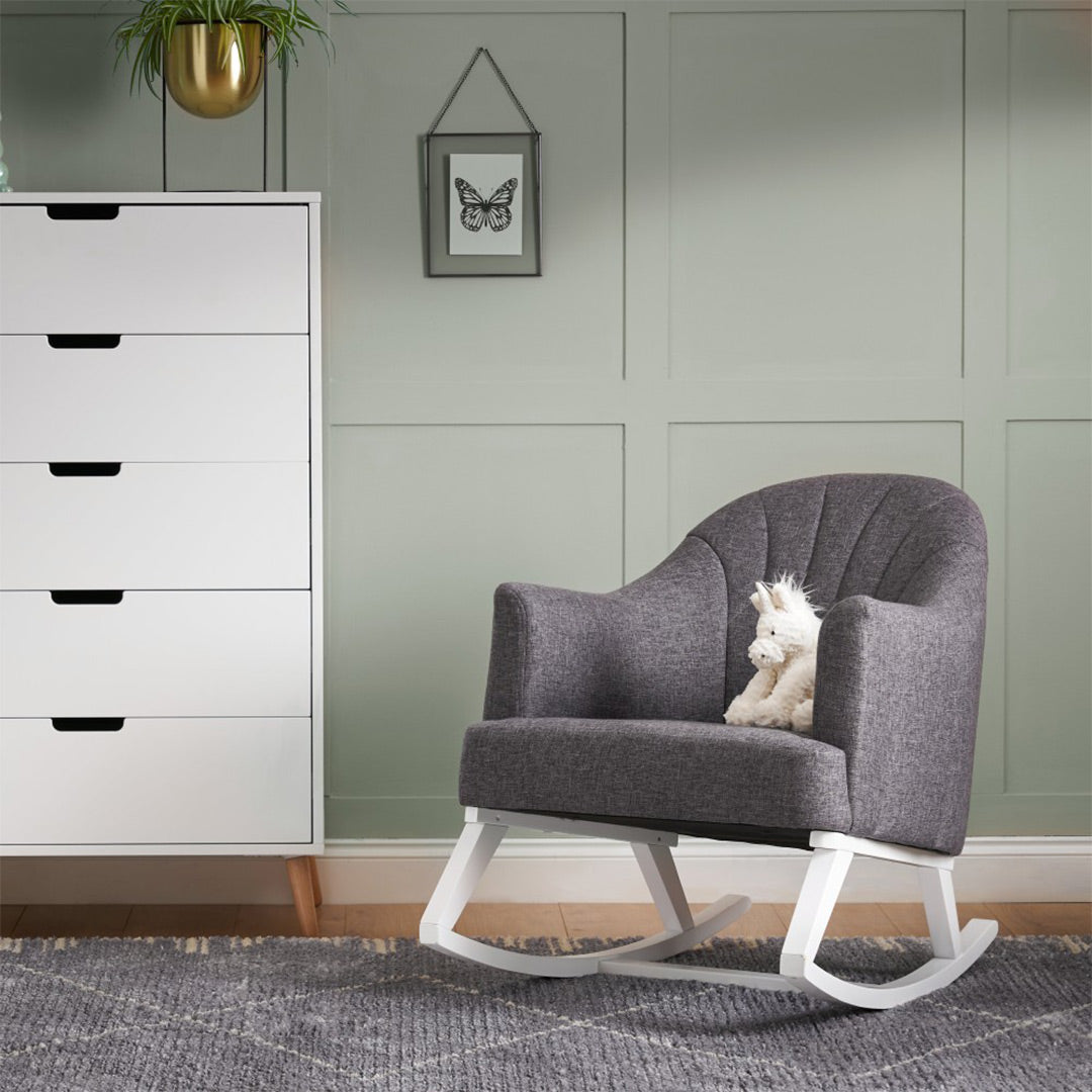 Obaby Maya Mini Luxe 6 Piece Room Set - Slate-Nursery Sets- | Natural Baby Shower