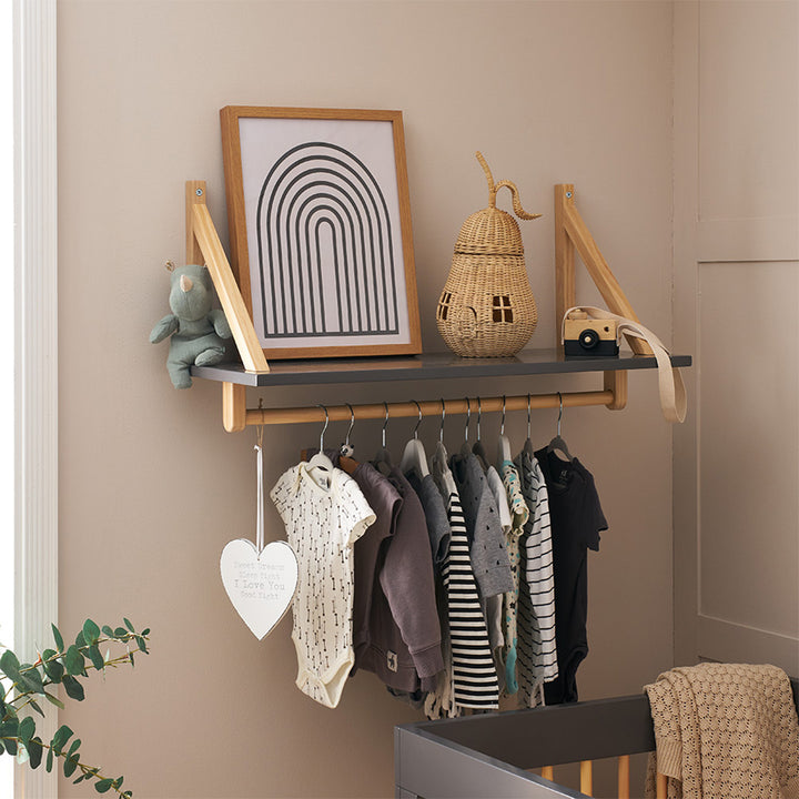 Obaby Maya Mini Luxe 6 Piece Room Set - Slate-Nursery Sets- | Natural Baby Shower