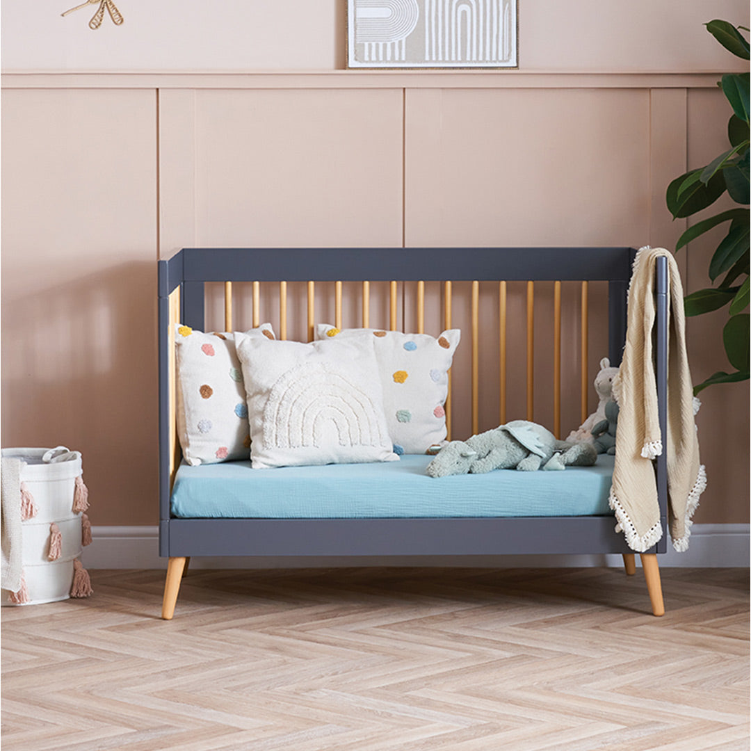 Obaby Maya Mini Luxe 6 Piece Room Set - Slate-Nursery Sets- | Natural Baby Shower