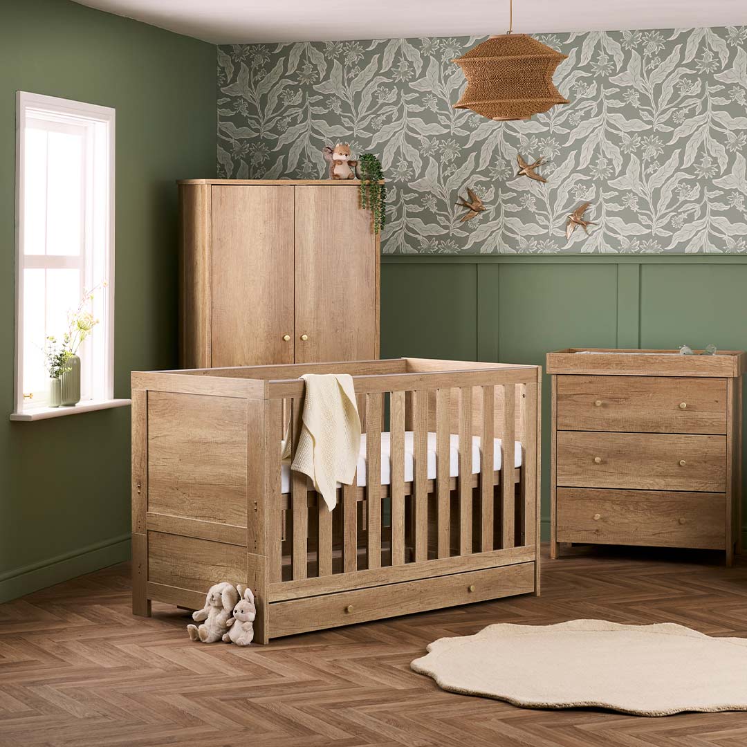 Obaby Nika Piece Room Set Under Drawer Oak