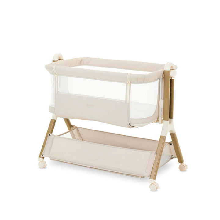Obaby Nika 6 Piece Room Set with Chair and Cloud Bedside Crib - Oak & White-Nursery Sets- | Natural Baby Shower
