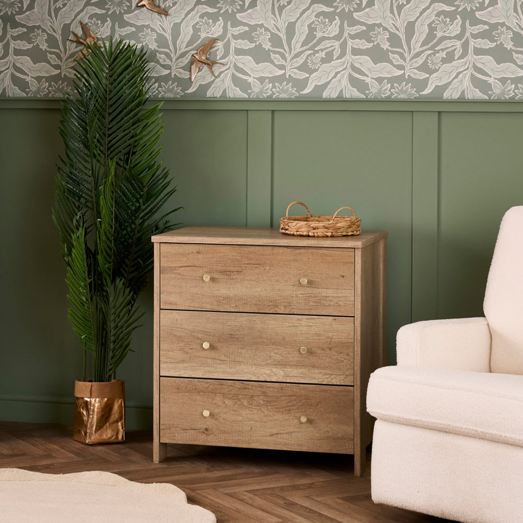 Obaby Nika 4 Piece Room Set - Oak-Nursery Sets- | Natural Baby Shower