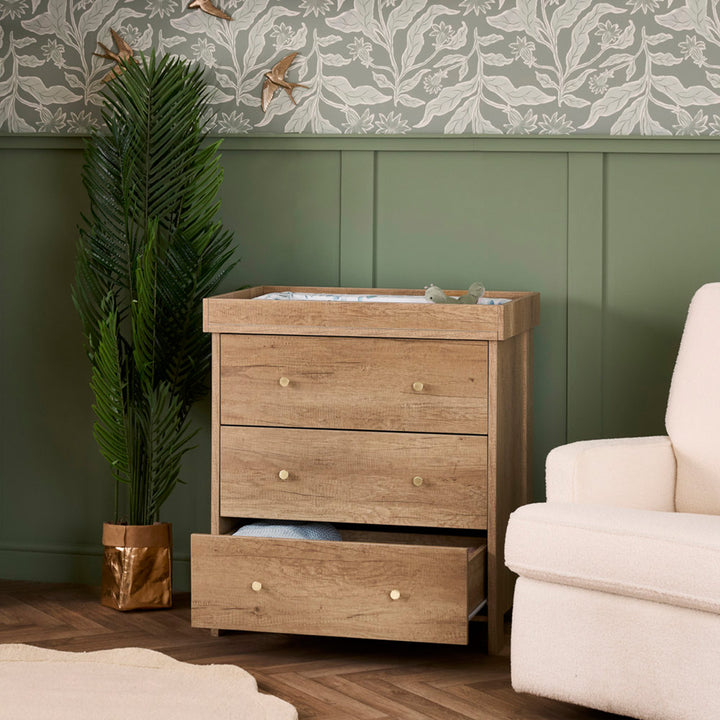 Obaby Nika 4 Piece Room Set - Oak-Nursery Sets- | Natural Baby Shower