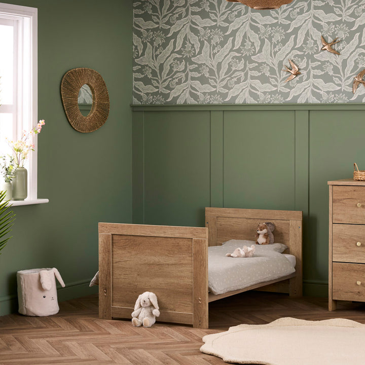 Obaby Nika 4 Piece Room Set - Oak-Nursery Sets- | Natural Baby Shower