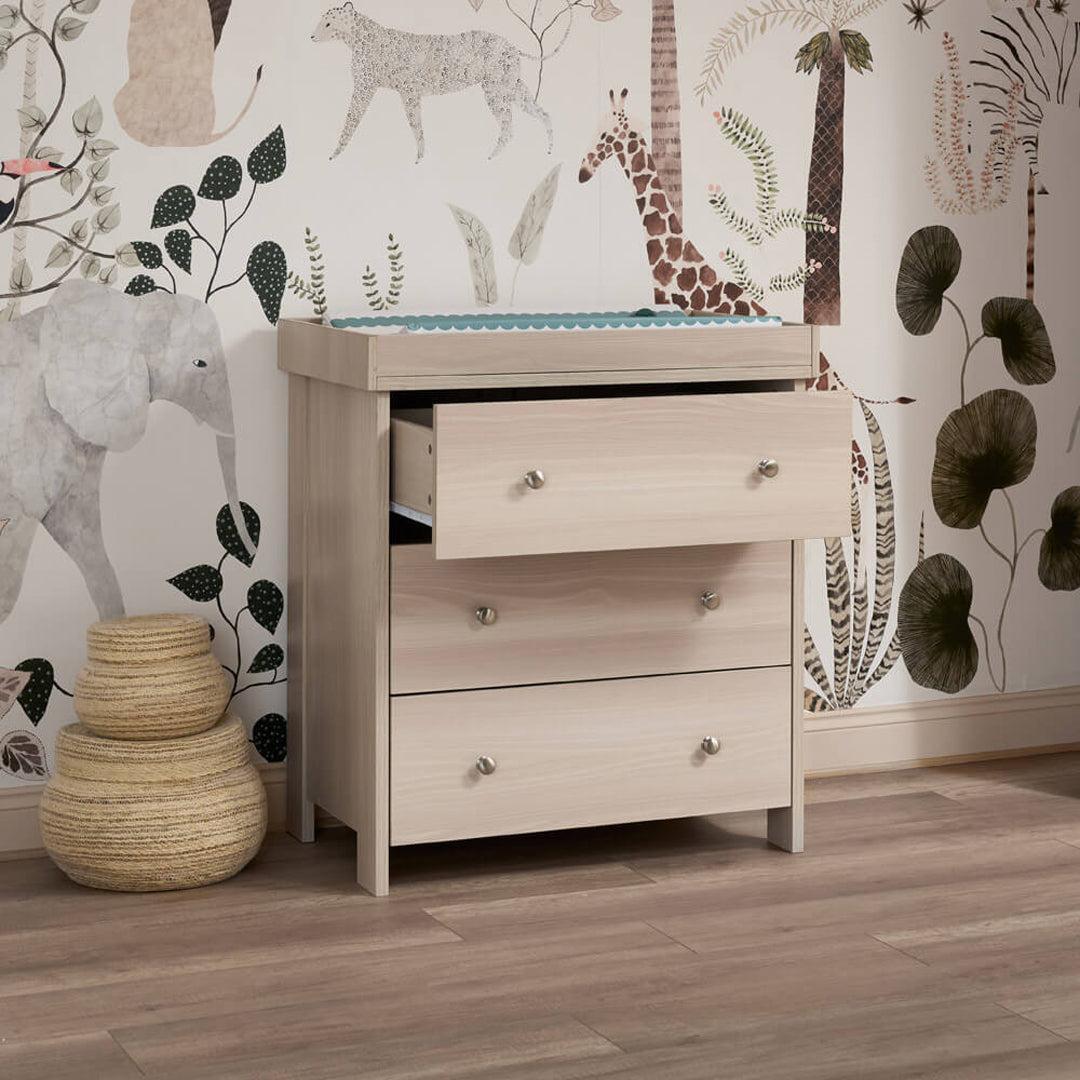 Obaby Nika 2 Piece Room Set - Aspen-Nursery Sets-Aspen-Cot Bed | Natural Baby Shower