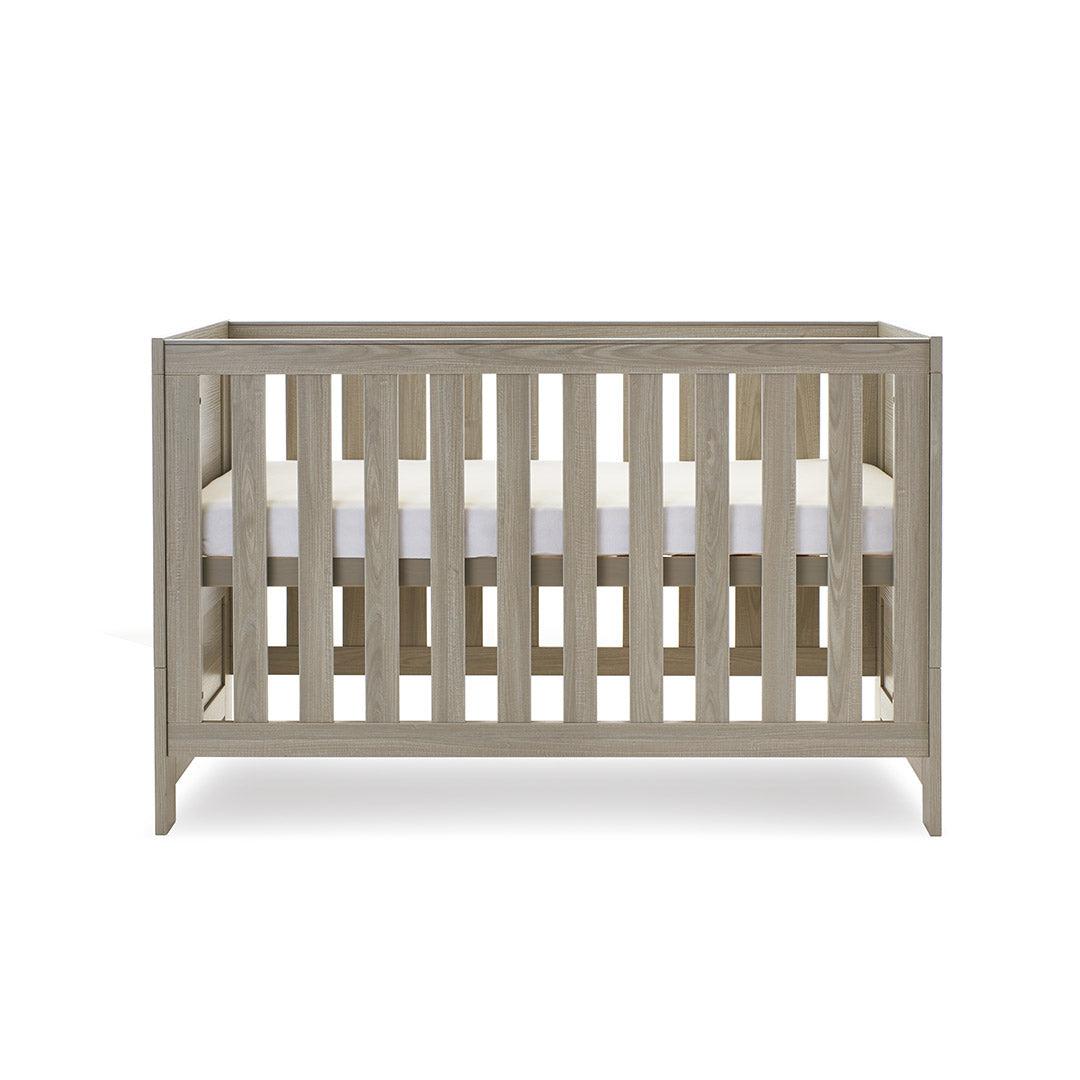 Obaby Nika Cot Bed - Grey Wash-Cot Beds-Grey Wash-No Mattress | Natural Baby Shower