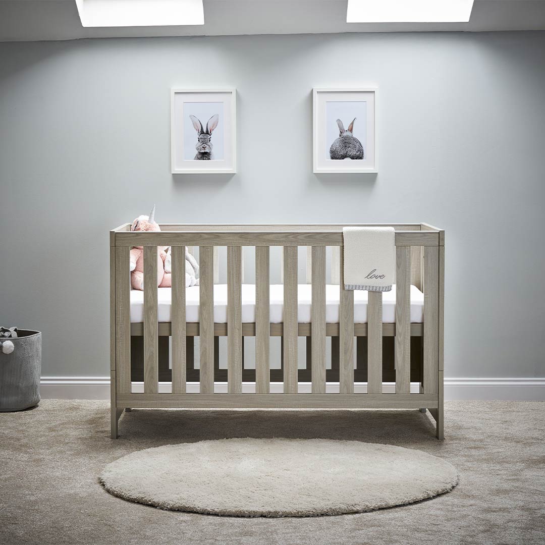 Obaby Nika 3 Piece Room Set - Grey Wash-Nursery Sets-Grey Wash-No Mattress | Natural Baby Shower