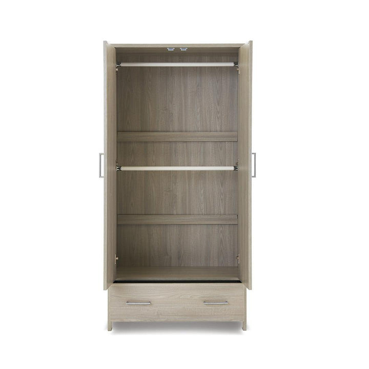 Obaby Nika Double Wardrobe - Grey Wash-Wardrobes-Grey Wash- | Natural Baby Shower