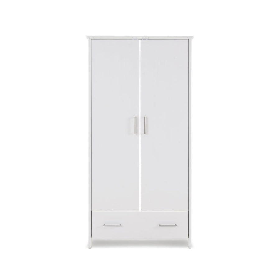 Obaby Nika Double Wardrobe - White Wash-Wardrobes-White Wash- | Natural Baby Shower