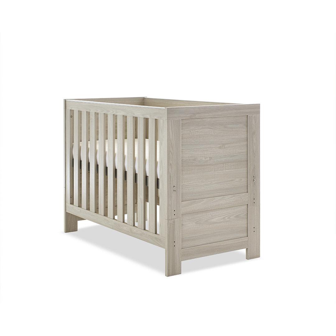 Obaby Nika Mini Cot Bed - Grey Wash-Cot Beds-Grey Wash-No Mattress | Natural Baby Shower