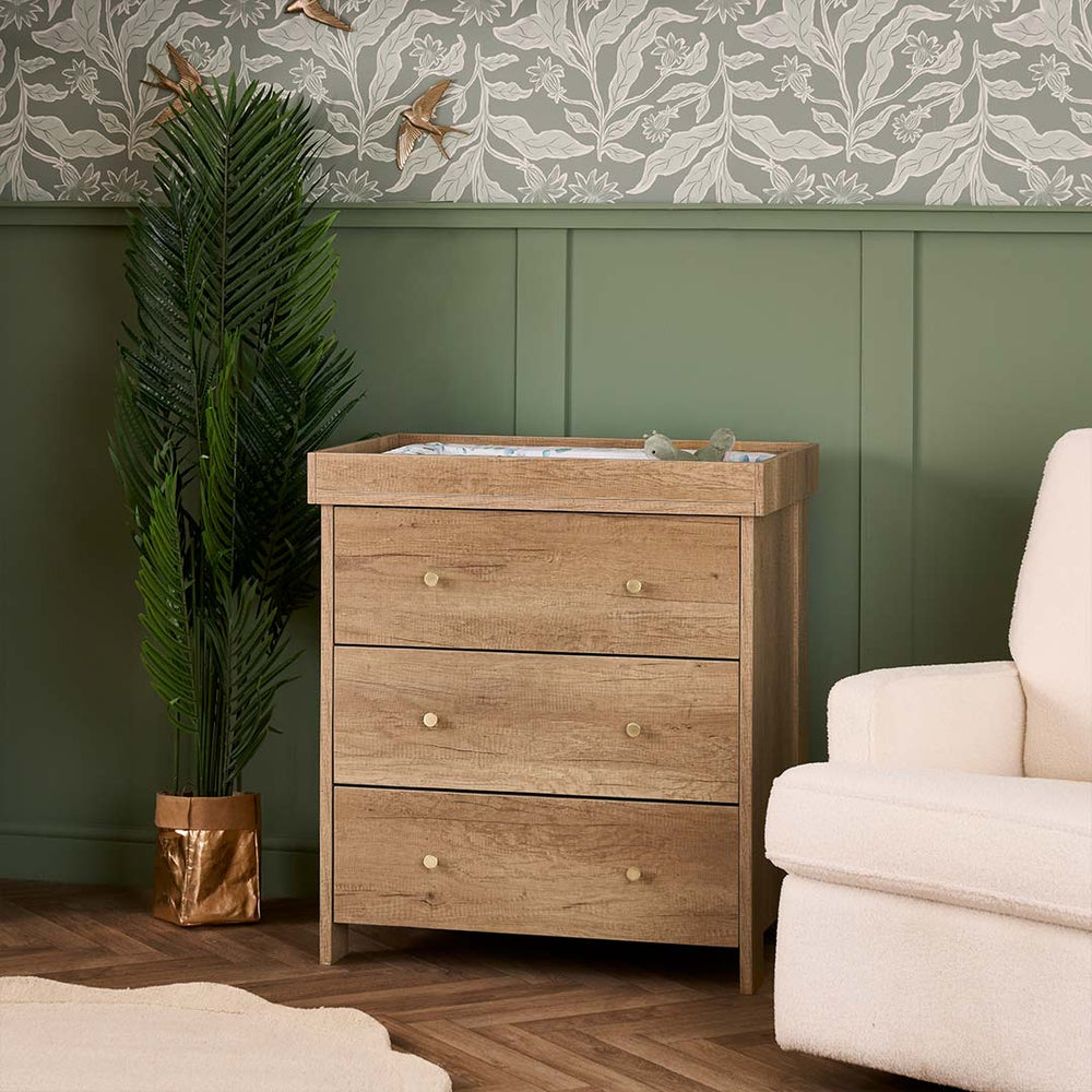 Obaby Nika Changing Unit - Oak-Changing Units-Oak-One Size | Natural Baby Shower