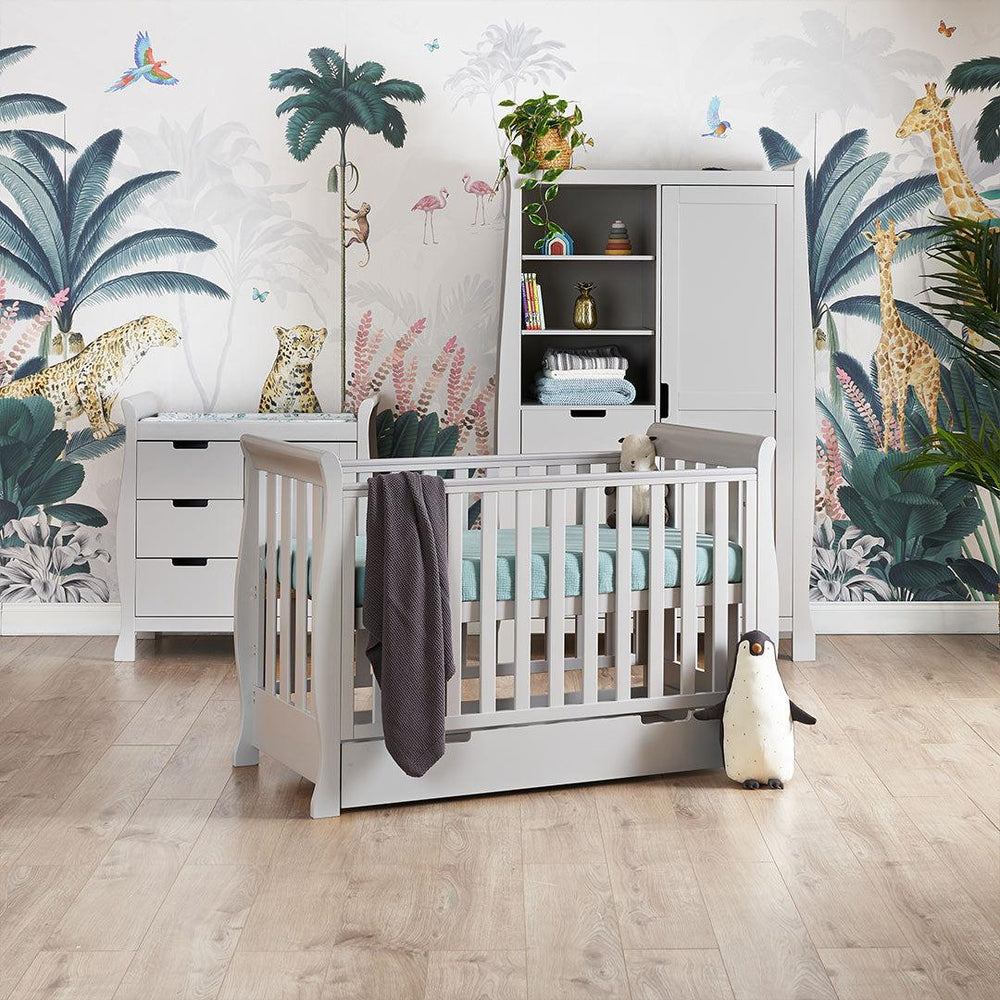 Obaby Stamford Mini 3 Piece Room Set - Warm Grey-Nursery Sets- | Natural Baby Shower