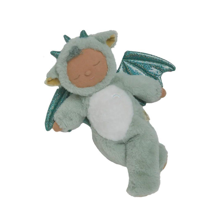 Olli Ella Cozy Dinkum Dragon - Ash Green-Dolls-Ash Green- | Natural Baby Shower