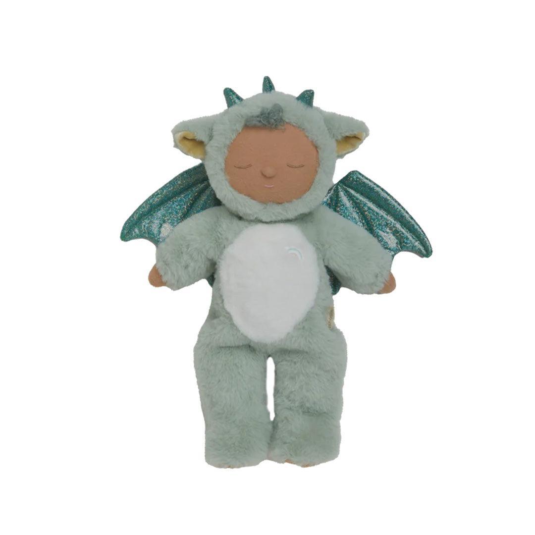Olli Ella Cozy Dinkum Dragon - Ash Green-Dolls-Ash Green- | Natural Baby Shower
