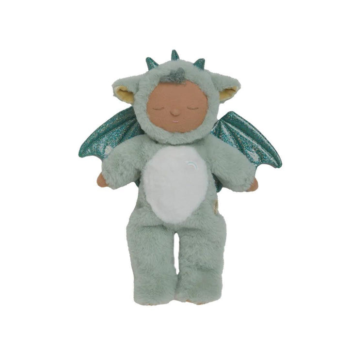 Olli Ella Cozy Dinkum Dragon - Ash Green-Dolls-Ash Green- | Natural Baby Shower