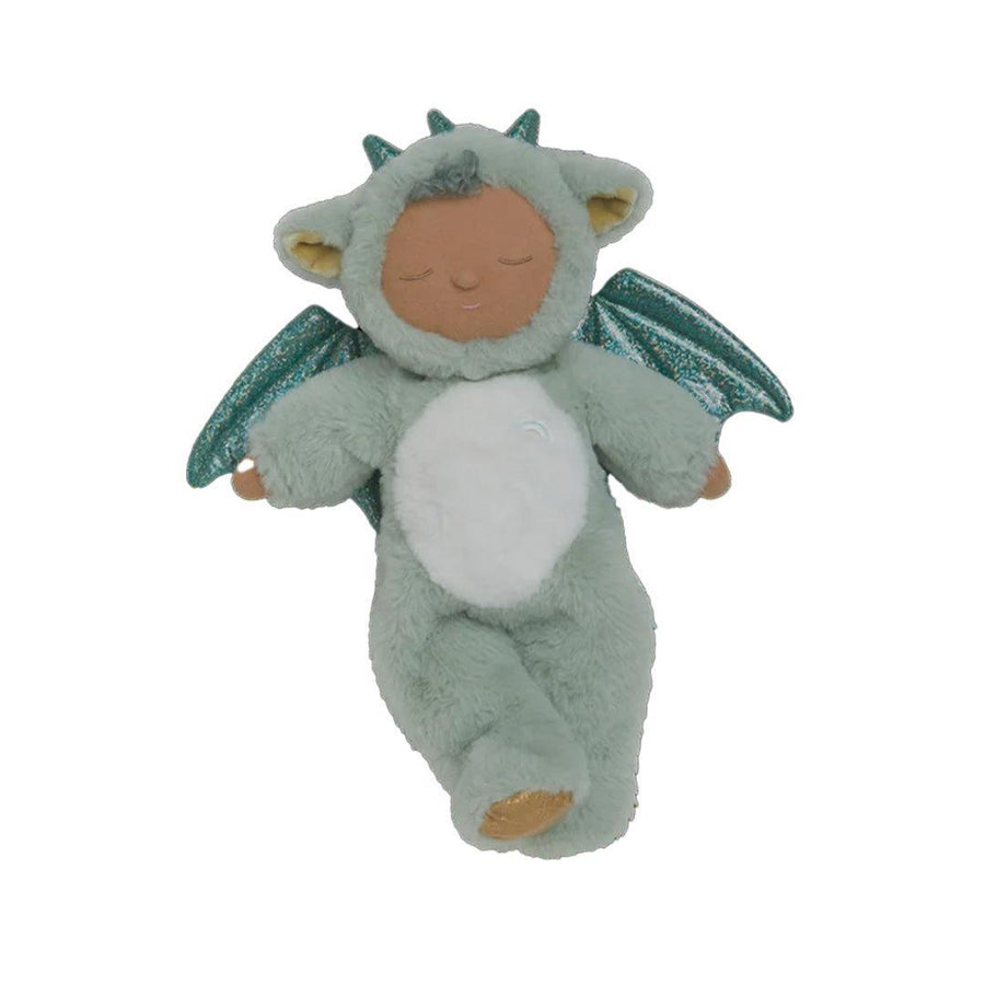 Olli Ella Cozy Dinkum Dragon - Ash Green-Dolls-Ash Green- | Natural Baby Shower