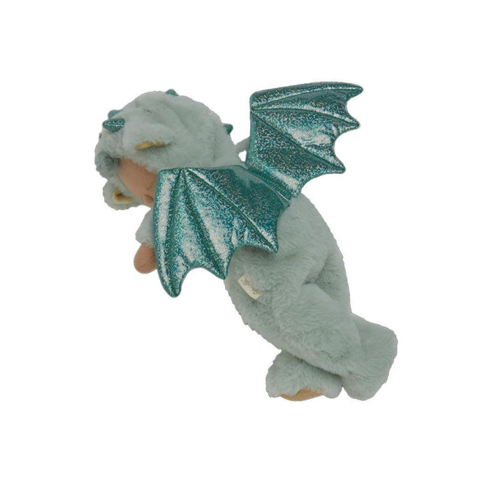 Olli Ella Cozy Dinkum Dragon - Ash Green-Dolls-Ash Green- | Natural Baby Shower