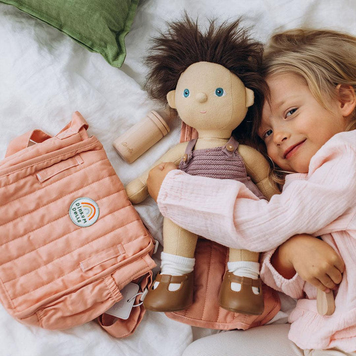 Olli Ella Carrie Convertible Changing Set - Rose-Play Bags + Purses-Rose- | Natural Baby Shower