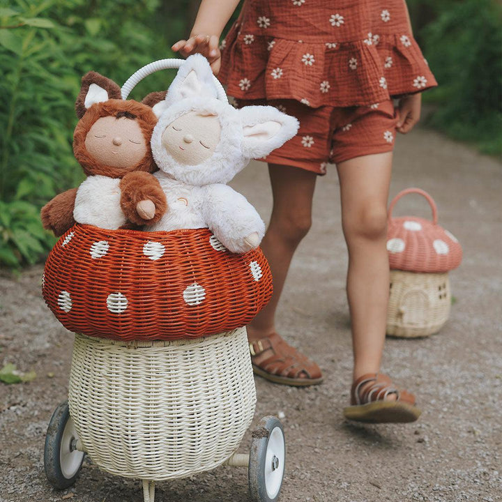 Olli Ella Cozy Dinkums Fox Doll - Finnley - Rust-Dolls-Finnley-Rust | Natural Baby Shower