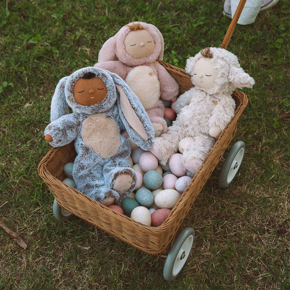 Olli Ella Cozy Dozy Dinkums Lamby Doll - Cocoa Cream - Muffin-Dolls-Muffin-Cocoa Cream | Natural Baby Shower