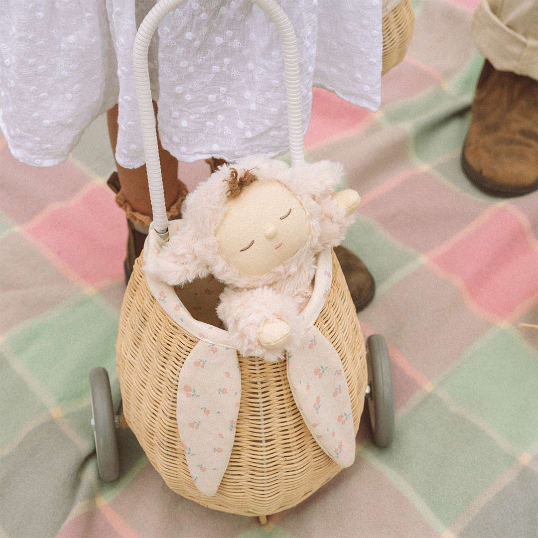 Olli Ella Cozy Dozy Dinkums Lamby Doll - Vanilla - Pookie-Dolls-Pookie-Vanilla | Natural Baby Shower