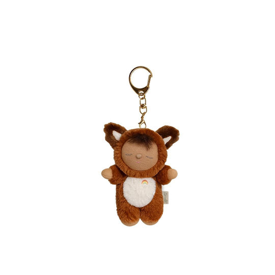 Olli Ella Cozy Keychain Bag Charm - Fox Finnley-Bag Charms-Fox Finnley- | Natural Baby Shower