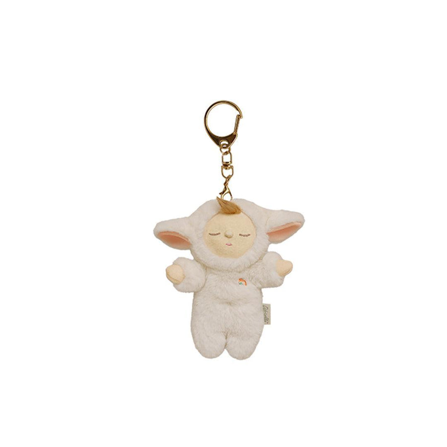 Olli Ella Cozy Keychain Bag Charm - Lamby Pookie-Bag Charms-Lamby Pookie- | Natural Baby Shower
