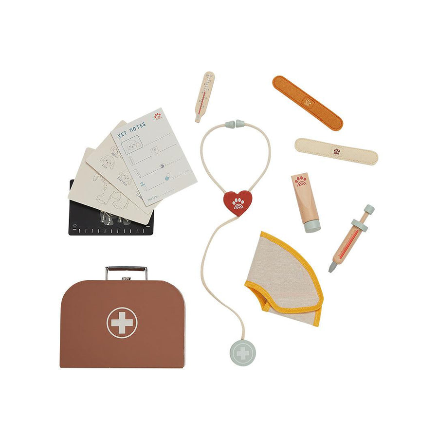 Olli Ella Dinkum Dog Vet Set-Dolls Accessories- | Natural Baby Shower