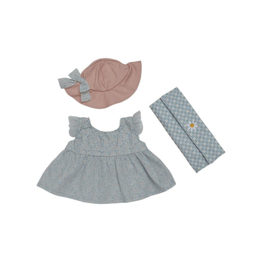 Olli Ella Petal Picnic Outfit Set - Teal-Soft Toys-Teal- | Natural Baby Shower