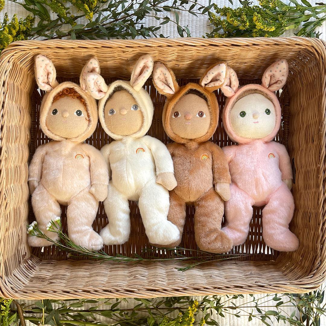 Olli Ella Dinky Dinkum Dolls - Babbit Bunny Pink-Dolls-pink Bunny- | Natural Baby Shower