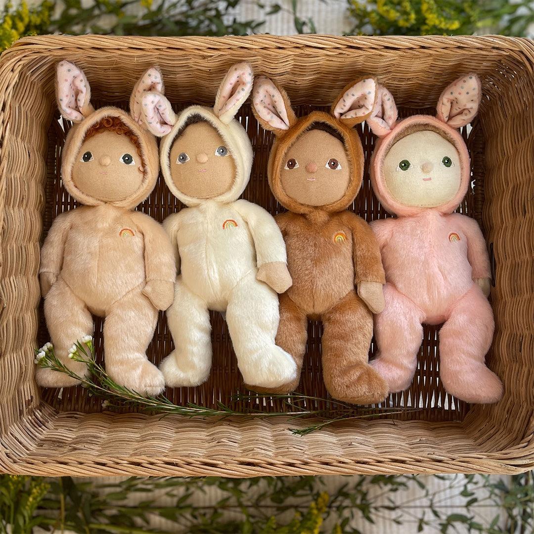 Olli Ella Dinky Dinkum Dolls - Bucky Bunny Toffee-Dolls-Bucky Bunny- | Natural Baby Shower