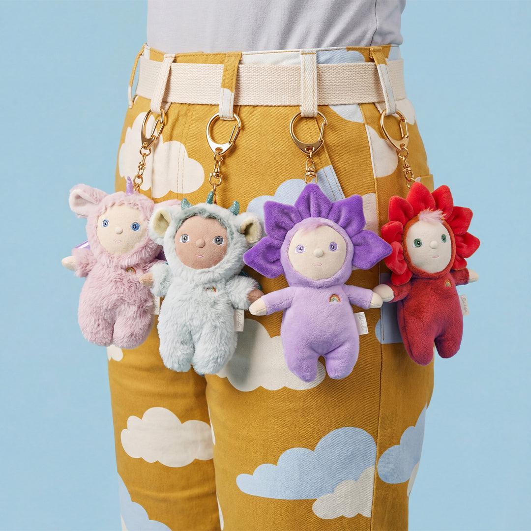 Olli Ella Dinky Dinkum Bag Charm - Una Unicorn-Soft Toys-Una Unicorn- | Natural Baby Shower