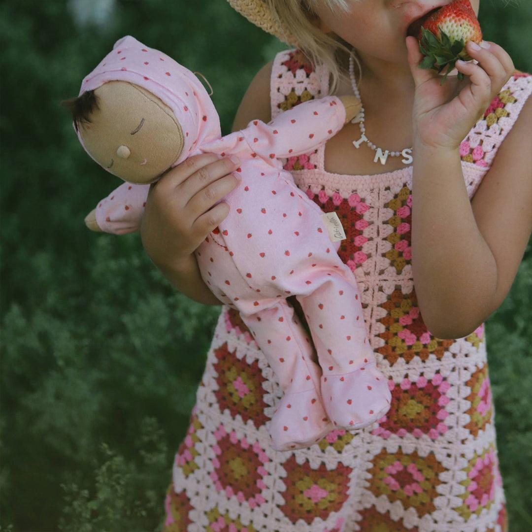 Olli Ella Dozy Dinkum Doll - Pip Strawberry-Dolls-Pip Strawberry- | Natural Baby Shower