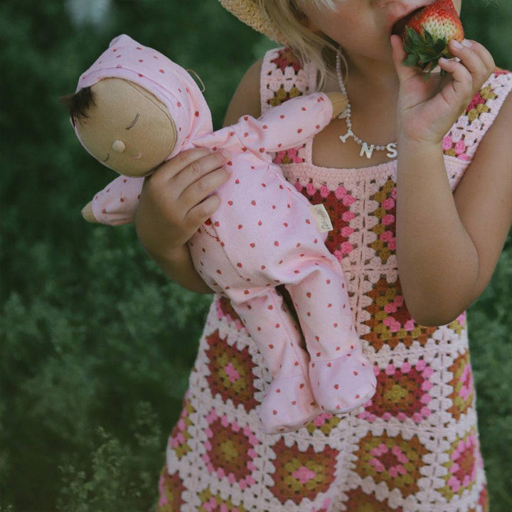 Olli Ella Dozy Dinkum Doll - Pip Strawberry-Dolls-Pip Strawberry- | Natural Baby Shower