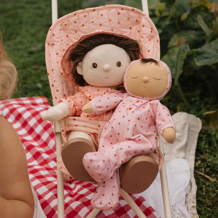 Olli Ella Dozy Dinkum Doll - Pip Strawberry-Dolls-Pip Strawberry- | Natural Baby Shower